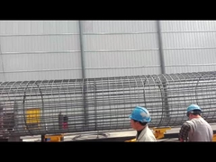 Touch Screen Pile Cage Welding Equipment 21KW Rebar Cage Welding Machine ODM