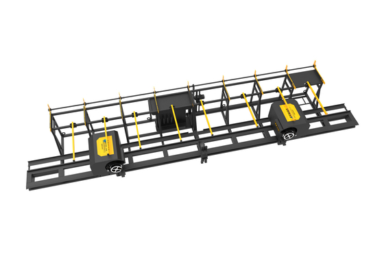 40mm Rebar Hoop CNC เครื่องดัดโกลน Double Head