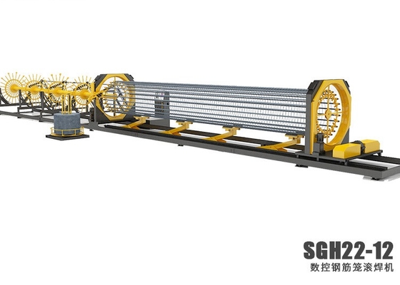 Good price 3-12m CNC Automatic Pile Cage เครื่องเชื่อม Chain Drive ออนไลน์
